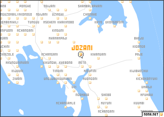 map of Jozani