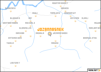 map of Jozannas Nek