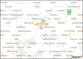map of Józefka