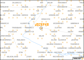 map of Józefka