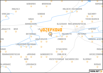 map of Józefkowo