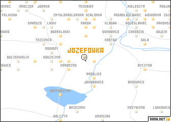 map of Józefówka