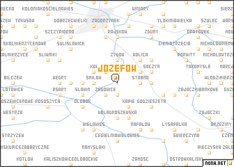 map of Józefów