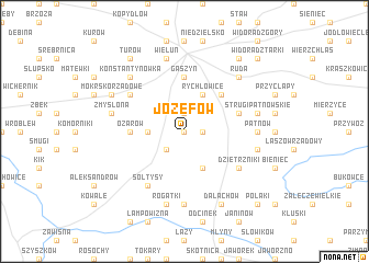 map of Józefów