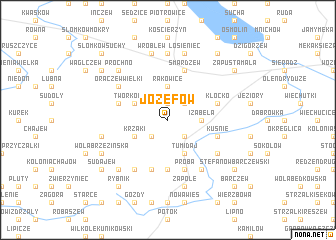 map of Józefów