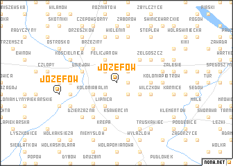 map of Józefów