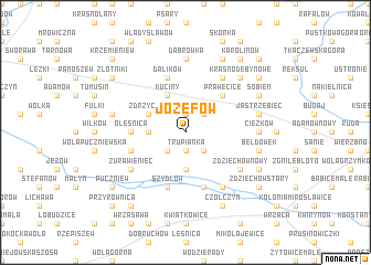 map of Józefów