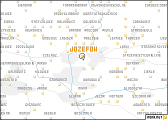 map of Józefów