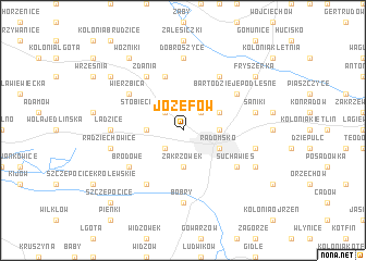 map of Józefów