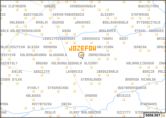 map of Józefów