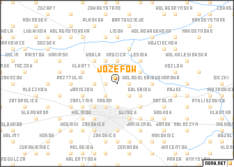 map of Józefów