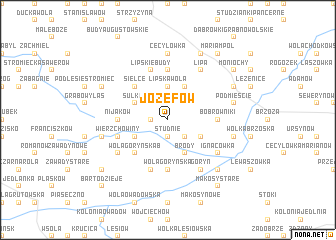 map of Józefów