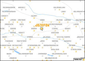 map of Józefów