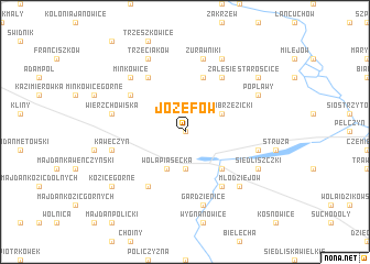 map of Józefów