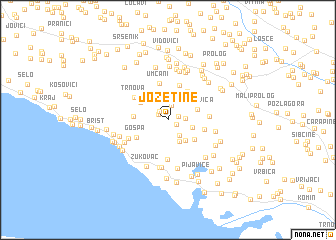 map of Jozetine