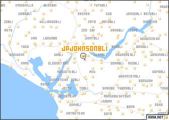 map of J. P. Johnsonbli