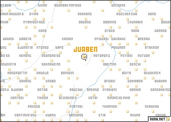 map of Juaben