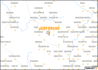 map of Juafoakwa