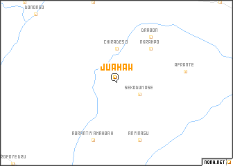 map of Juahaw