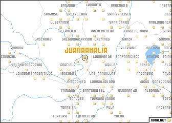 map of Juana Amalia