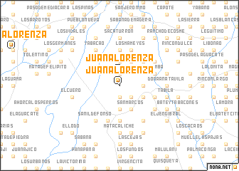 map of Juana Lorenza