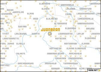 map of Juan Bran