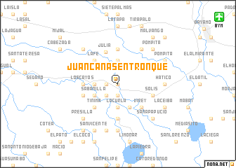 map of Juan Cañas Entronque