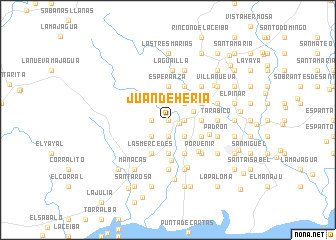 map of Juan de Hería