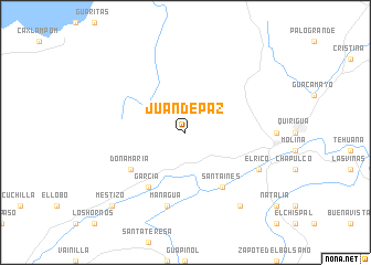 map of Juan de Paz