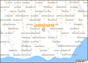 map of Juan de Sena