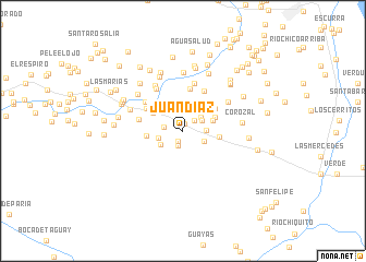 map of Juan Díaz