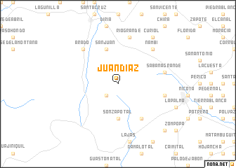 map of Juan Díaz