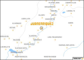 map of Juan Enríquez