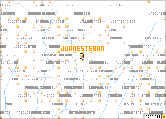 map of Juan Esteban