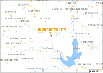 map of Juan Gonzales