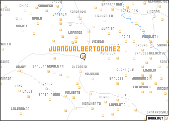 map of Juan Gualberto Gómez