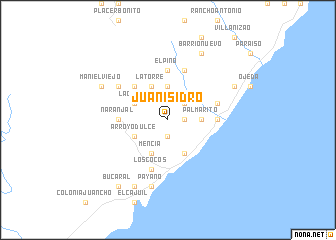 map of Juan Isidro
