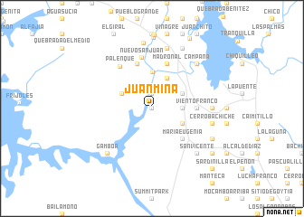 map of Juan Mina