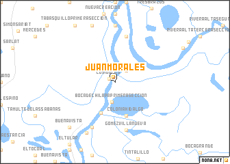 map of Juan Morales