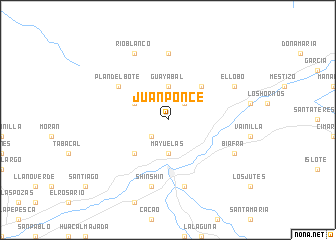 map of Juan Ponce
