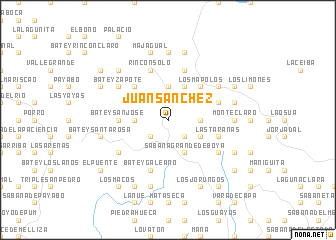 map of Juan Sánchez