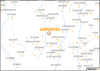 map of Juan Weiss