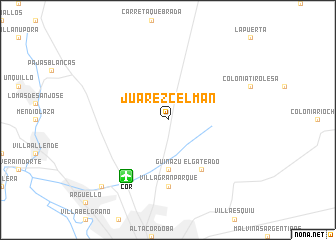 map of Juárez Celman