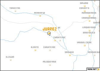 map of Juárez