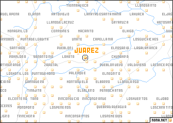map of Juárez