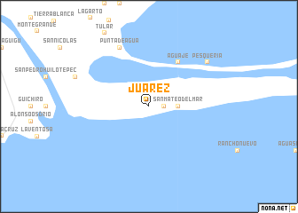 map of Juárez