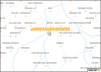 map of Juarros de Ríomoros