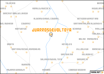 map of Juarros de Voltoya