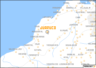 map of Juaruco