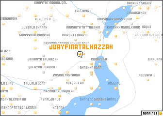 map of Ju‘ayfīnat al Ḩazzah